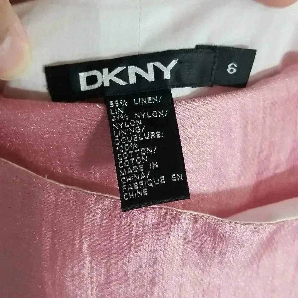 {DKNY} Asymmetrical Wrap Skirt in Damask Rose - Picture 6 of 13
